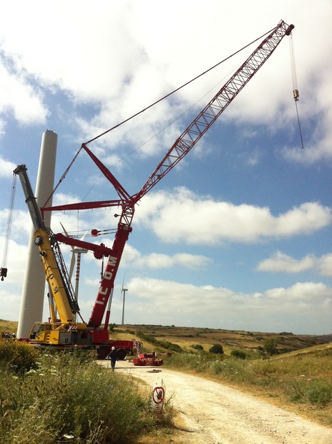 E-On - Montaggio aerogeneratore eolico (Florinas)1