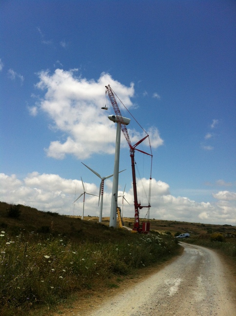 E-On - Montaggio aerogeneratore eolico (Florinas)2